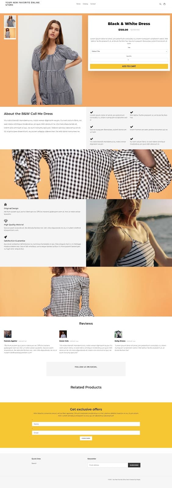 Shopify product listing page with multiple mockup images uploaded