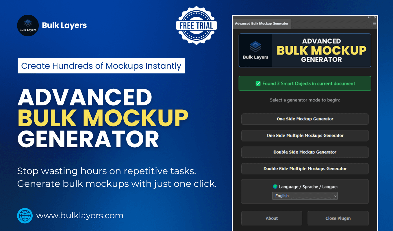 bulk mockup generator tool upload interface