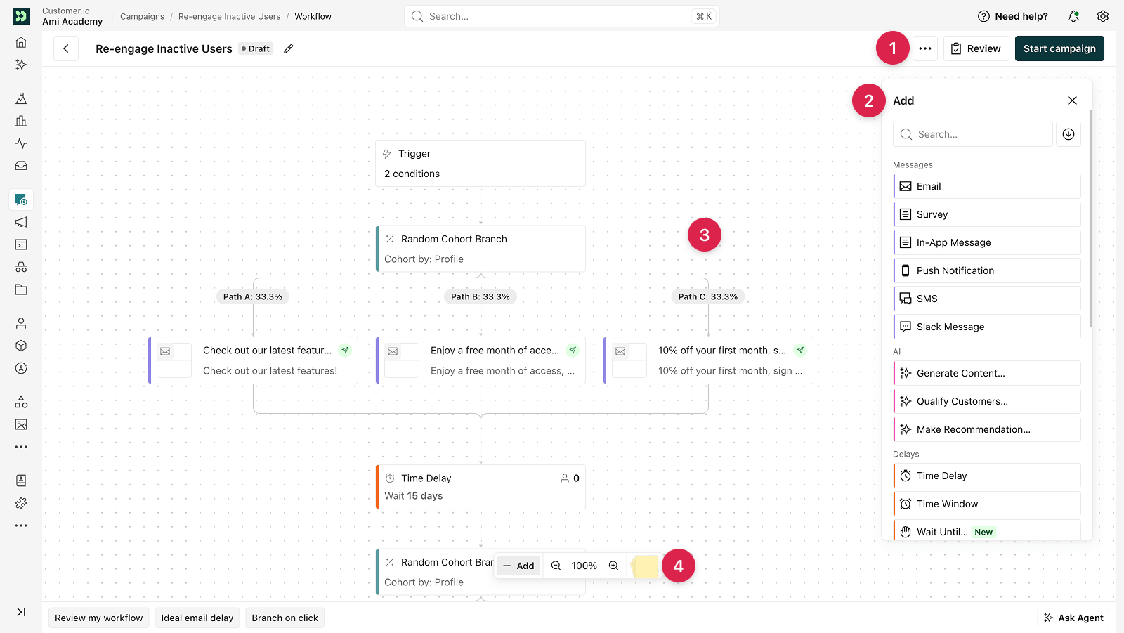 Make automation workflow visual builder screenshot