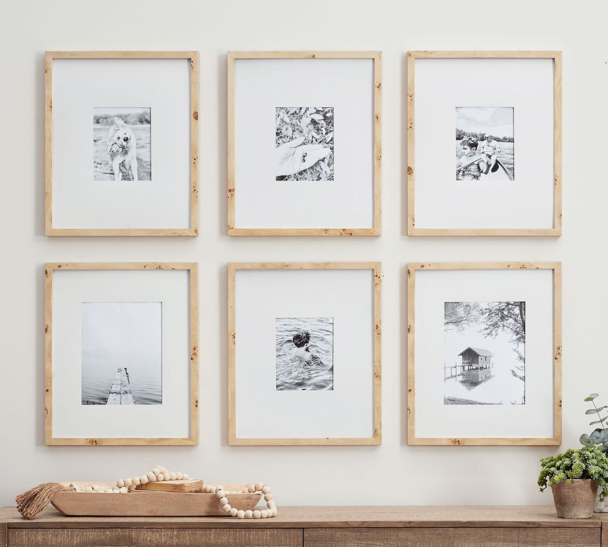 mockup templates grid with consistent wall art framing styles