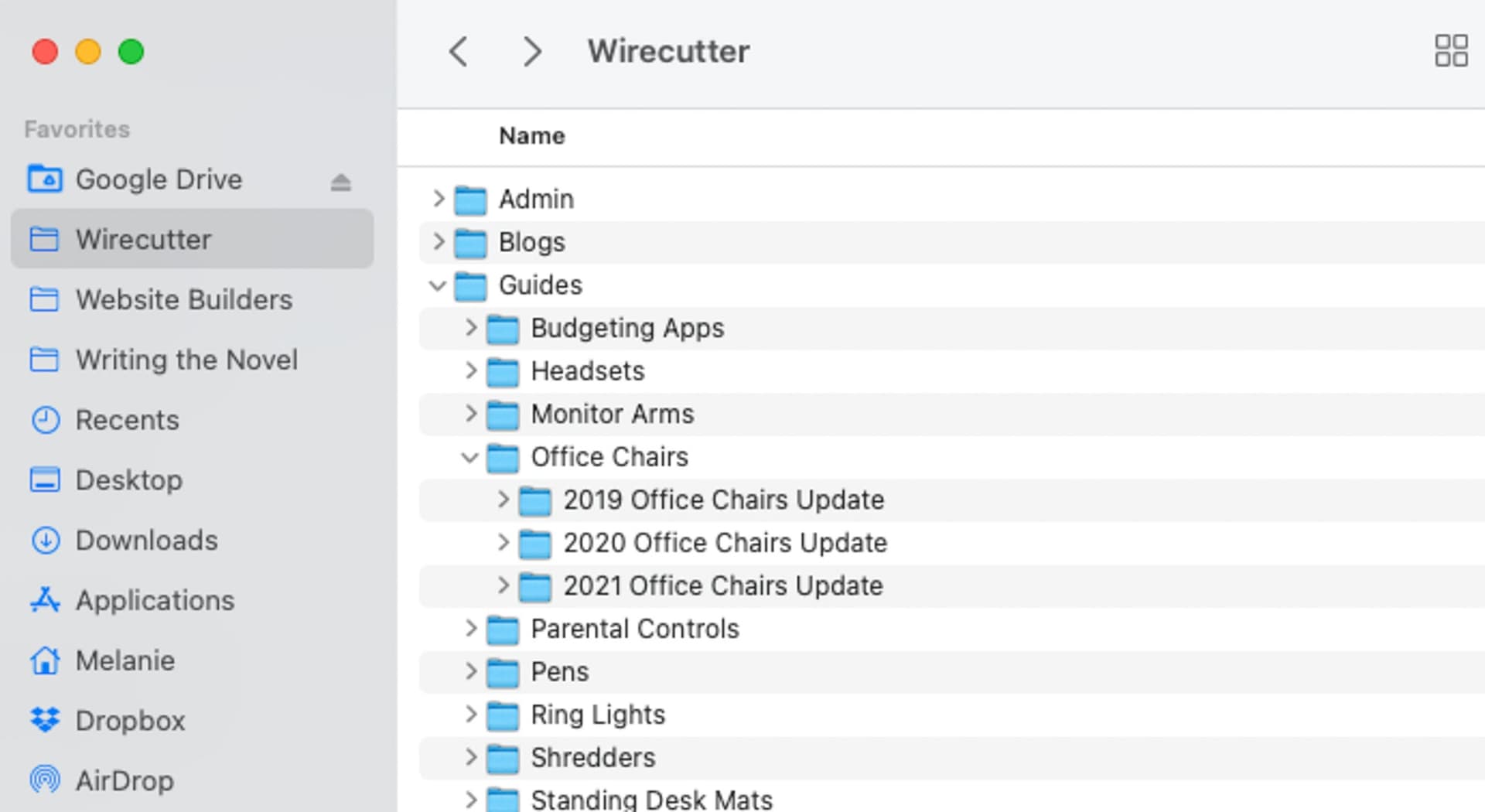 organized digital files folders on computer desktop