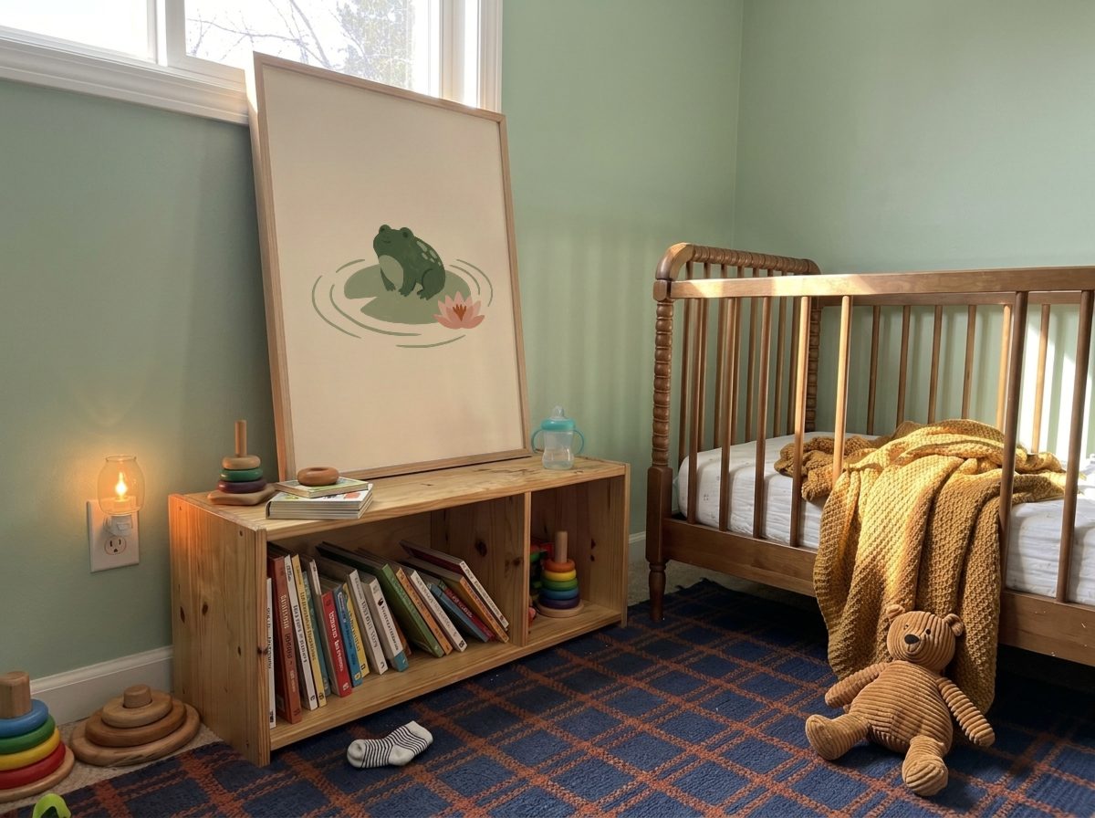 Nursery Frame Mockup with a sample print